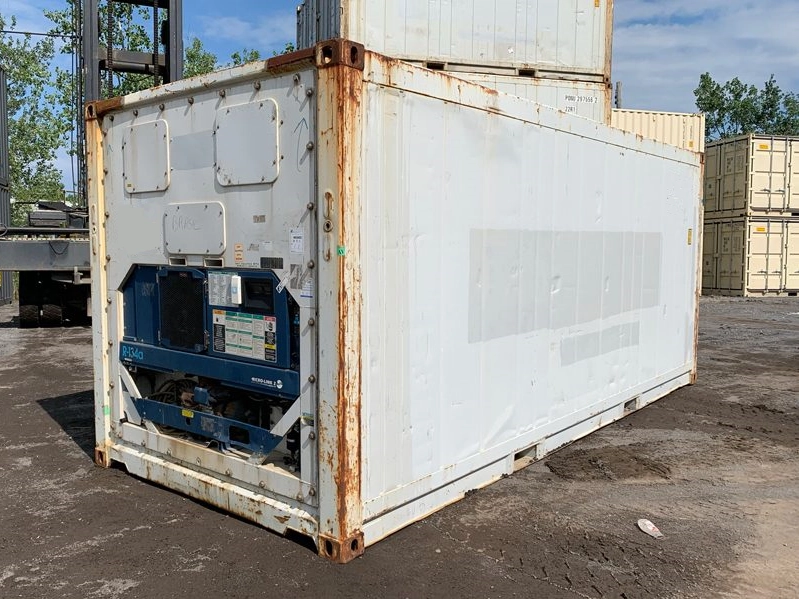 Contentor marítimo refrigerado usado de 20 pés